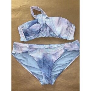 shade and shore bikini set Size XL Purple And Blue